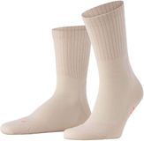 FALKE Run Rib Crew lichte padding katoen functioneel materiaal Sokken unisex beige - maat 39-41