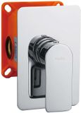 kielle Vega - Robinet encastrable pour 1 sortie, avec partie encastrable, chrome
