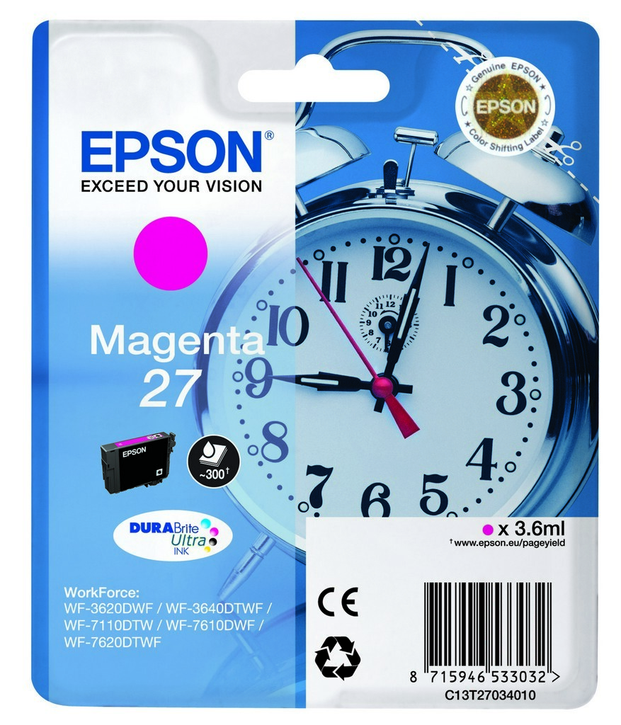 Epson Alarm clock 27 DURABrite Ultra single pack / magenta