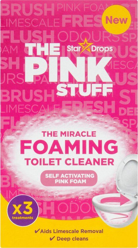 The Pink Stuff The Miracle Schuimende Toiletreiniger 3 x 100 gr