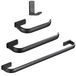 WINCASE Olie Gewreven Brons Badkamer Accessoires, Hardware Set, Handdoek Bar Set 24 Inch Messing Geborsteld Brons 4 Stuk Wandmontage Toiletpapier Handdoekhouder