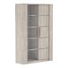 Demeyere Vitrine, spaanplaat 22 mm, eik, 114 x 39,6 x 175,8 cm