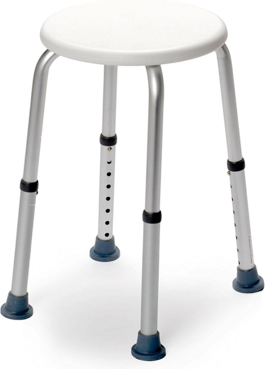 Totale Zorgwinkel Douchekruk Dino Rond - Verstelbaar In Hoogte - Wit