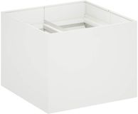 vidaXL Plantenbak Wit 80 x 80 x 60 cm Koudgewalst Staal