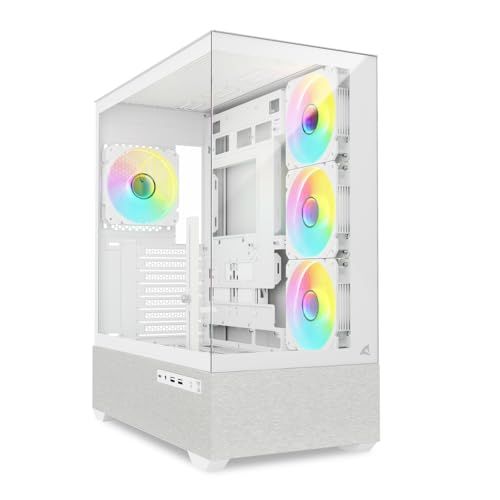 Sharkoon AK7 wit, ATX pc-behuizing, ARGB