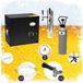 HAJUS AG Ondertoog complete set tapinstallatie biertapinstallatie AS-40 2-weg doorstroomkoeler dompelkoeler onderkast incl. schanktoren Green Line tapkop mand Keyfust