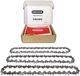 Merkloos Set van 3 kettingzagen voor 14" (35 cm) met lage kickback 3/8" LP