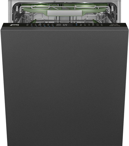 Smeg STL7324AQLLW Vaatwasser Volledig Ingebouwd 14 Couverts Zwart