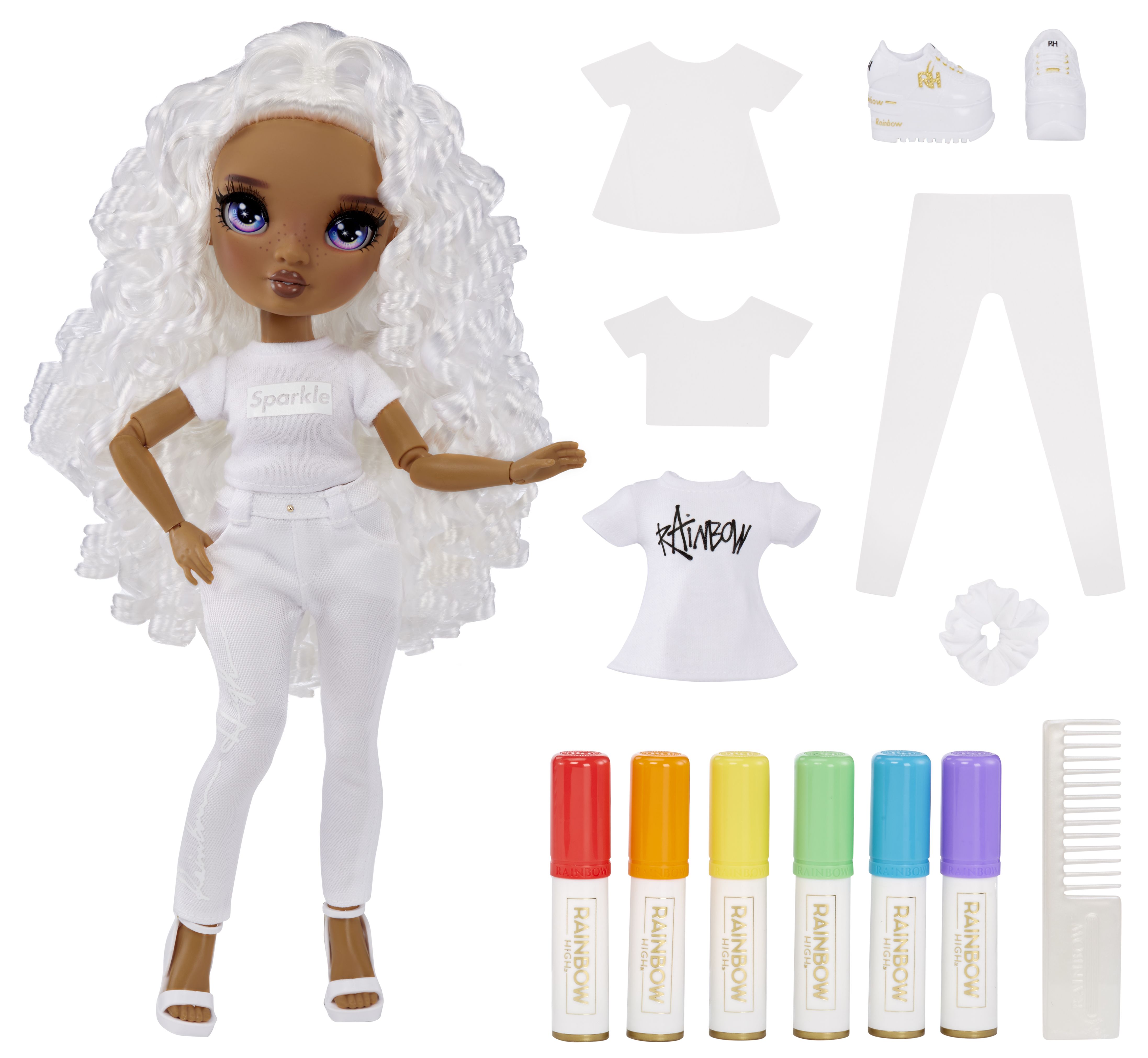 Rainbow High Color & Create Fashion Doll - Character 2 (Purple Eyes)