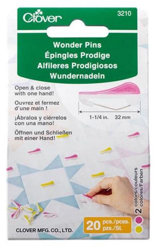 Textielstad Clover 3210 Wonder Pins - Bruin - 20 stuks