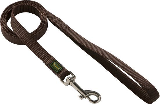 Hunter Looplijn Nylon Soft Bruin 110x1.5 cm