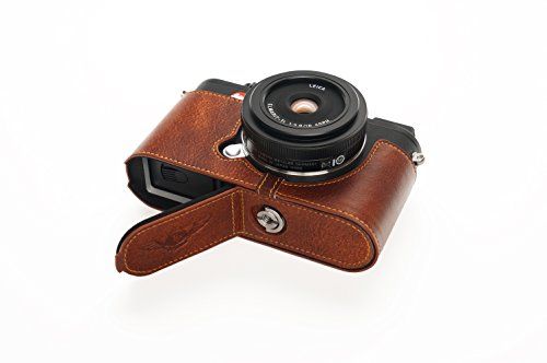 TP Originele Handgemaakte Echt Lederen Half Camera Case Tas Cover voor Leica CL Rufous kleur
