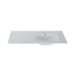 Saniclass Vygo Meubelwastafel - 121x2x46cm - overloop - 1 wasbak rechts - 1 kraangat - keramiek - glans wit