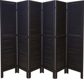MCW-G30 Room Divider - 170x240cm - Anthracite - Shabby Look - Wood