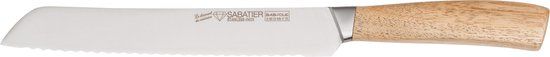 Diamant Sabatier Babiole Broodmes - 22cm - Acacia Hout - RVS