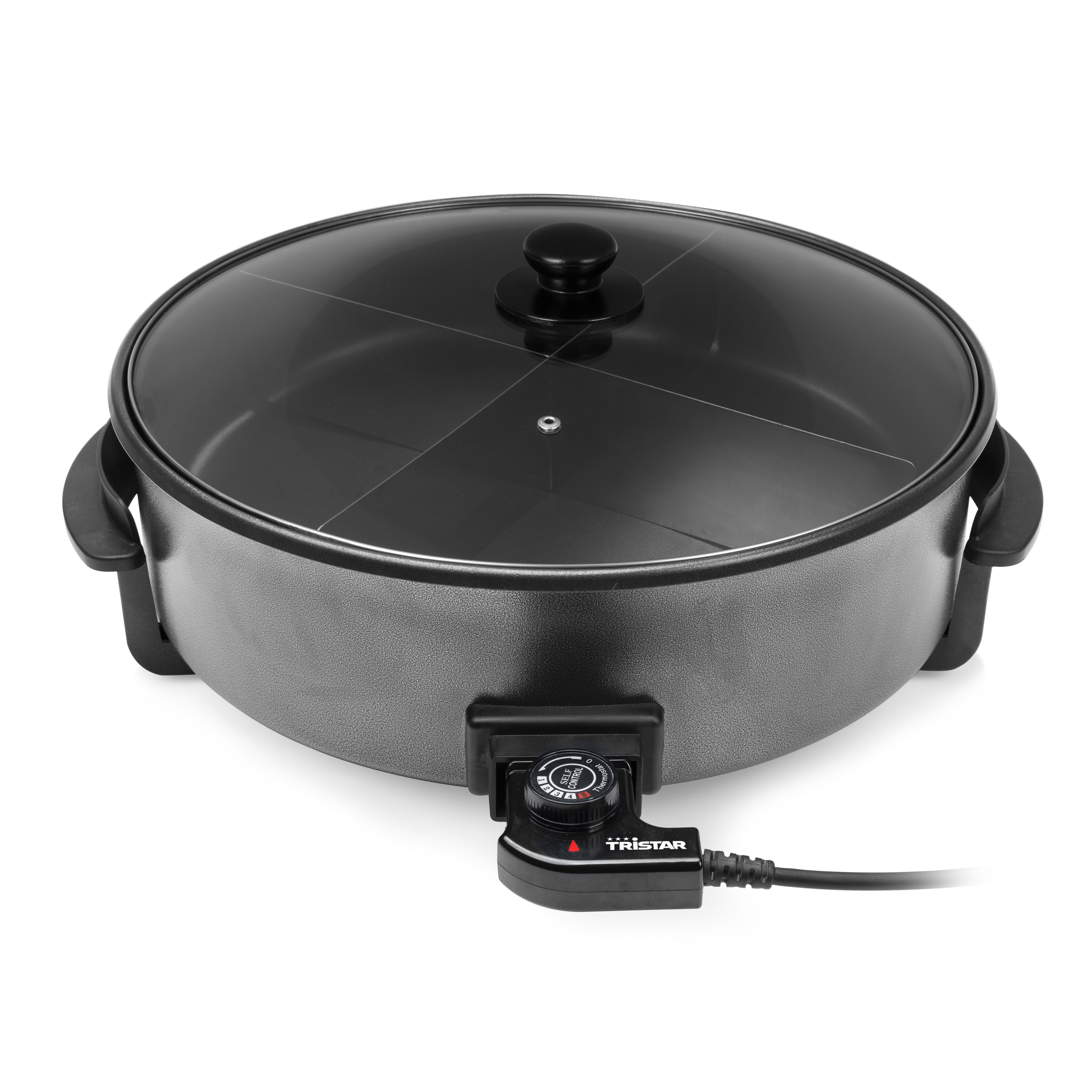 Tristar PZ-9145 Multifunctionele grillpan XXL - 40cm, 1500W, Zwart