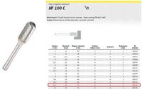 Klingspor HF 100 C Series - Frees voor Metaal - 12,7x25mm - WRC Type - 6mm Schacht