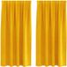 vidaXL Gordijnen 2 st Mosterdgeel 140 x 175 cm fluweel
