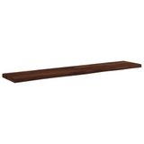 vidaXL Tafelblad Donkerbruin Glas 140 x 30 x 3 cm