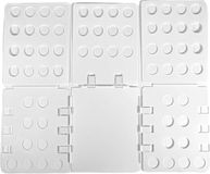 Intirilife Praktische Wasvouwplank Kledingvouwhulp in wit - 67,5 x 58 cm
