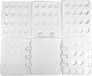 Intirilife Praktische Wasvouwplank Kledingvouwhulp in wit - 67,5 x 58 cm