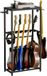 Unyqoos® support d'instruments multifonctionnel pour 5 guitares/basse/mandolines/ukuleles, avec rangement pour accessoires, noir