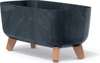 Prosperplast Gracia Bloembak Rechthoek 39x19x19cm Antraciet Beton