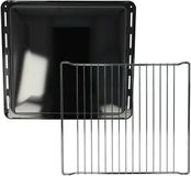 VHBW Bakplaat, Rooster (Set van 2 stuks) - Zilver