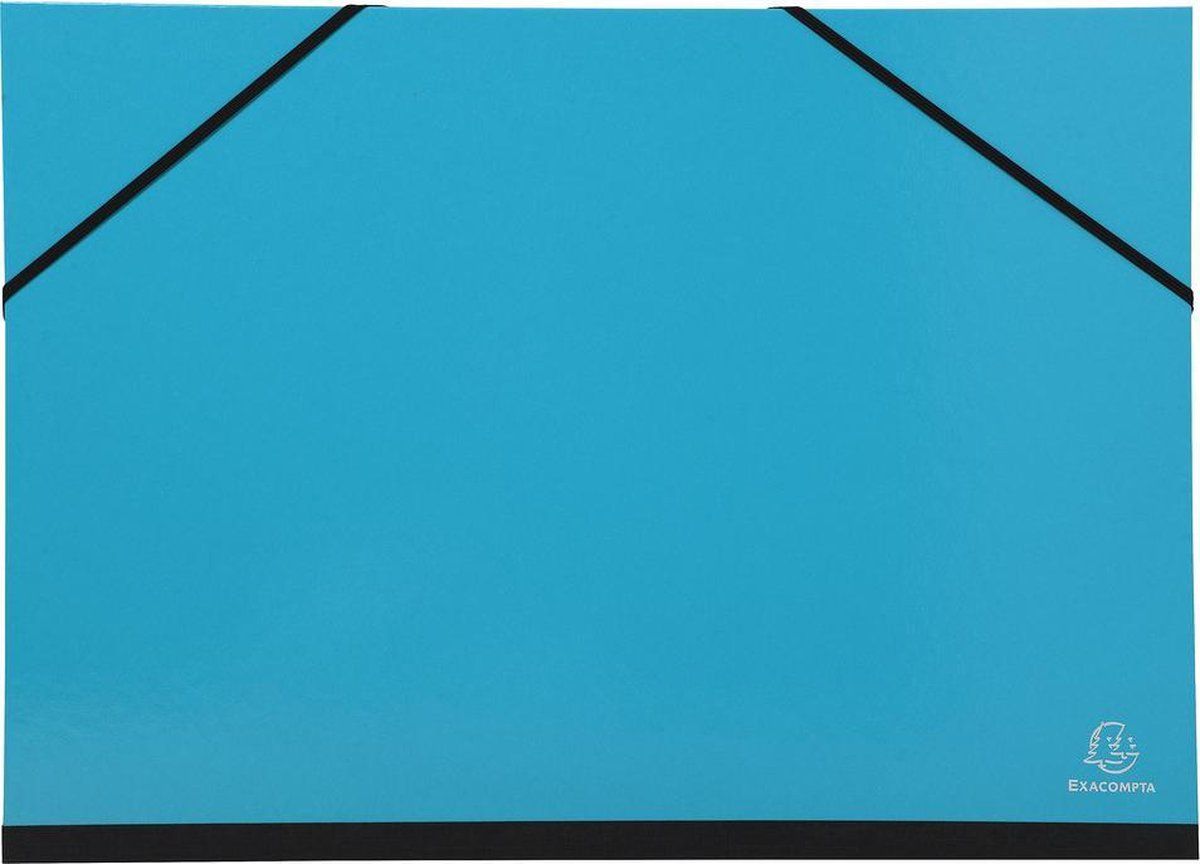 Acropaq Tekenmap A3 - 32 x 45 cm - met Elastieken - Turkoois