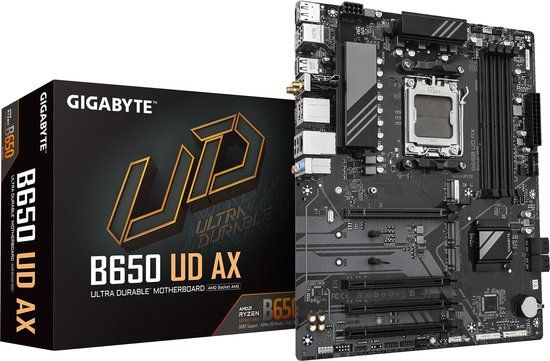 GIGABYTE B650 UD AX - Moederbord - AMD B650 - Socket AM5 - ATX