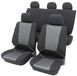 Universele Eco Class Sab 1 Vario Universele autostoelhoezen "Corsika" voor en achter, geschikt voor airbags en getest, complete set 11-delig, grijs