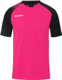 Kempa Ambition 28 Sportshirt voor Heren - Korte Mouw, Ronde Hals, Regular Fit, Magenta/Schwarz, Maat XL
