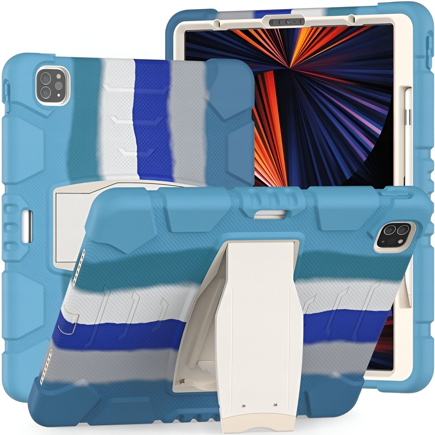 NONE Apple iPad Pro 11 2021/2020 Gepantserde Jas Blauwe Hoes