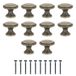 Amig - Pack van 10 Meubelknoppen - Diameter Ø28 mm - Kleur Leer - Zamak - Mod. 804