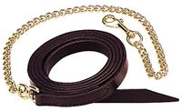 WEAVER Leather Single-Ply Horse Lead with Brass Plated Chain