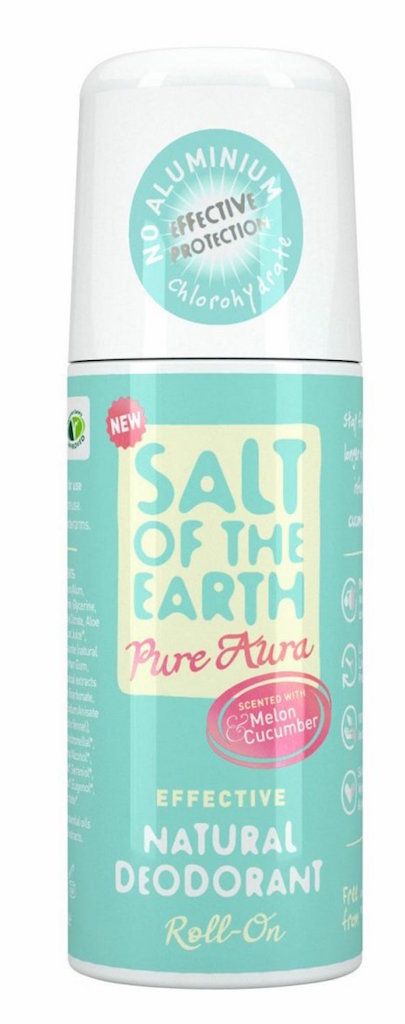 Salt of the Earth Pure Aura Deodorant Roller Melon & Cumcumber - 5025452000618