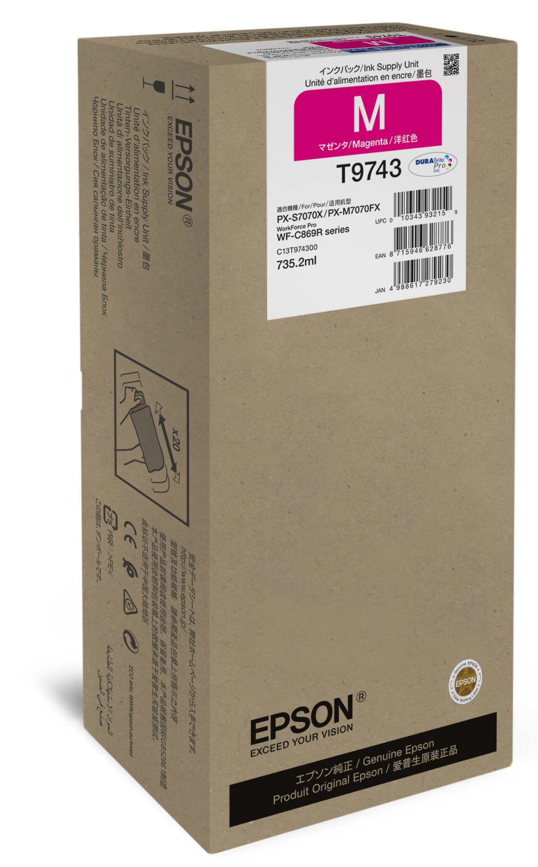 Epson Magenta XXL Ink Supply Unit single pack / magenta