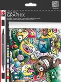 Marabu Aqua Pen Graphix Mega Mash 12 Aquarelvilttstiften