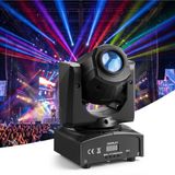 VEVOR 2 stuks Tête mobile LED 30W RGB éclairage de scène projecteur LED avec 8 couleurs, projecteur rotatif pour fêtes, mariages, clubs et scènes, éclairage de fête stroboscopique avec 8 gobos contrôle DMX512 et contrôle sonore