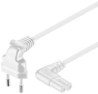 DSIT Câble d'alimentation coudé fiche Euro vers C7 5m blanc