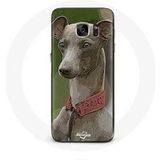 Maniacase Hoesje voor Samsung Galaxy S7 Edge Greyhound Grijs