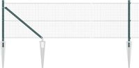 vidaXL - Gelast draadhek met grondpennen - 10 x 0,4 m - PVC-gecoate staal
