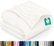 Utopia Bedding Ivoor Deken Polar Fleece 300 GSM Luxe Deken voor Bank, Bed, Antistatisch, Zacht en Pluizig (228 x 228 cm)