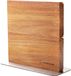 Hanseküche Bloc à couteaux magnétique en acacia - Porte-couteaux double face sans couteaux, avec un support magnétique en bois. Planche à découper double face