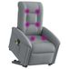 VidaXL Fauteuil releveur réglable tissu gris clair