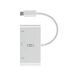 aiino - USB-C Hub Adapter Dongle met VGA, USB 3.0 en USB-C, compatibel met MacBook Pro 13 Inch & 15 Inch 2016/2017 Editions, Plug-and-Play, Slim & Compact Design, MacBook Accessoires - Wit