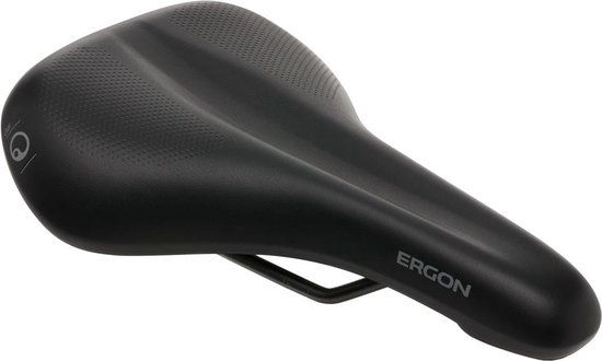 Ergon ST Gel Heren Zadel - Zwart - S/M - Stadsfiets - Met Uitsparing