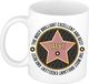 Bellatio Decorations Naam mok Davey - wit - Most Brilliant - keramiek - 300 ml - collega beker - cadeau