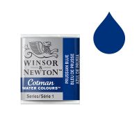 Winsor & Newton Cotman Watercolor Paint 538 Prussian Blue (Half Pan)