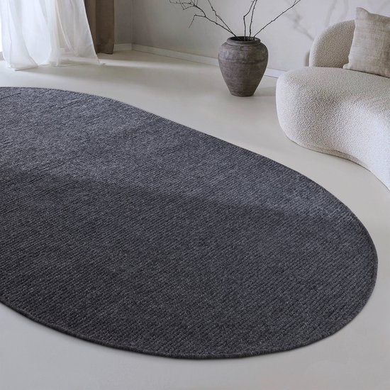 Villeroy & Boch 1748 wollen vloerkleed Francois Antraciet - Ovaal 160 x 230 cm